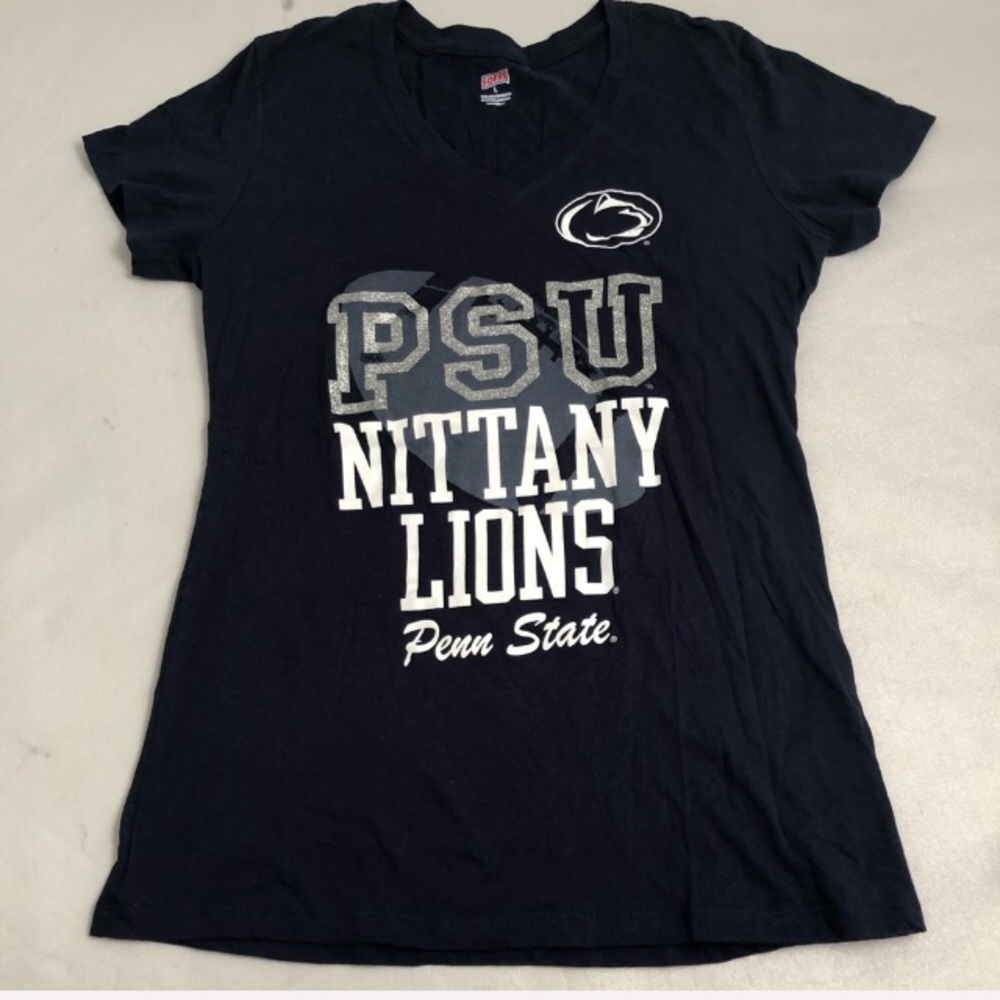 Soffe Penn State Nitany Lions navy v-neck fitted soft short sleeve t-shirt